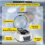VEVOR Centrífuga de Laboratorio de Mesa 25 W 7000 RPM Centrífuga Portátil de Mesa 0,2/0,5 /1,5/2 ml x 12 0,2 ml x4 x8 Centrifugadora para Separar los Componentes de las Soluciones en Laboratorios
