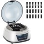 VEVOR Centrífuga de Laboratorio de Mesa 25 W 7000 RPM Centrífuga Portátil de Mesa 0,2/0,5 /1,5/2 ml x 12 0,2 ml x4 x8 Centrifugadora para Separar los Componentes de las Soluciones en Laboratorios