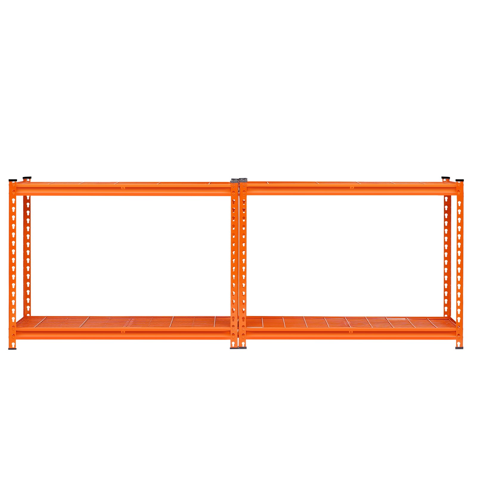 VEVOR Storage Shelving, 1089 kg, 4-Tier Heavy-Duty Shelving Unit for Garage, 508x1016x1524mm, Adjustable Boltless Shelving Unit for Industrial Shelving, All-Purpose Shelving, Basement Shelving for Kitchen, Storage, Cellar, Orange