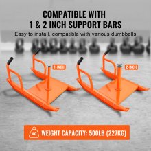 VEVOR Trineo Eléctrico de Tracción 746x445x402 mm Trineo Eléctrico de Fitness Equipo de Entrenamiento de Acero para Ejercicios Atléticos y Mejora de Velocidad para Placa de Pesas de 2,5-5 cm, Naranja