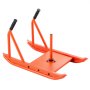 VEVOR Trineo de Potencia para Entrenamiento de Fuerza, para Mejorar la Velocidad en Ejercicios Atléticos, Equipo de Fitness con Asa, Compatible con Discos de 2,5/5/10/15/20/25 kg, Color Naranja