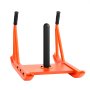 VEVOR Trineo de Potencia para Entrenamiento de Fuerza, para Mejorar la Velocidad en Ejercicios Atléticos, Equipo de Fitness con Asa, Compatible con Discos de 2,5/5/10/15/20/25 kg, Color Naranja