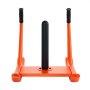 VEVOR Trineo de Potencia para Entrenamiento de Fuerza, para Mejorar la Velocidad en Ejercicios Atléticos, Equipo de Fitness con Asa, Compatible con Discos de 2,5/5/10/15/20/25 kg, Color Naranja
