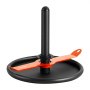 VEVOR Weight Sled, Steel Power Sled, Fitness Strength Training Sleds for Athletic Exercise Speed Improvement, Workout Fitness Equipment with Harness, Compatible with 51 mm Weight Plate, Orange & Black
