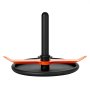 VEVOR Weight Sled, Steel Power Sled, Fitness Strength Training Sleds for Athletic Exercise Speed Improvement, Workout Fitness Equipment with Harness, Compatible with 51 mm Weight Plate, Orange & Black