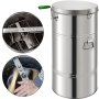 VEVOR Extractor Manual de Miel de 2 Cuadros, Extractor Manual Colmena de Acero Inoxidable, Herramientas de Extractor de Miel de Alta Velocidad y Seguridad, Equipo Extractor de Miel 45 x 25 cm