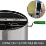 VEVOR Extractor Manual de Miel de 2 Cuadros, Extractor Manual Colmena de Acero Inoxidable, Herramientas de Extractor de Miel de Alta Velocidad y Seguridad, Equipo Extractor de Miel 45 x 25 cm