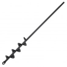 VEVOR Barrena para Taladro Barrena de Plantación para Tierra de 38x420mm Taladro de Jardín Barrena en Espiral de Acero PCM para Taladro Hexagonal de 9,53mm Plantación y Excavación de Agujeros en Suelo