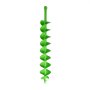 VEVOR Broca Helicoidal para Plantar Ø 100 x 790 mm Compatible con Taladros de 20 mm de Diámetro Interior, Herramienta para Plantar Bulbos, Accesorios para Perforar Postes y Cercas de Jardín, Verde