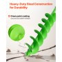 VEVOR Broca Helicoidal para Plantar Ø 150 x 800 mm Compatible con Taladros de 20 mm de Diámetro Interior, Herramienta para Plantar Bulbos, Accesorios para Perforar Postes y Cercas de Jardín, Verde