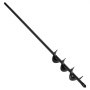 VEVOR Broca Helicoidal para Plantar Ø 40 x 420 mm para Taladros con Punta Hexagonal de 10 mm, Herramienta Robusta para Plantar Bulbos, Accesorios para Perforar Agujeros en Jardines y Cercas, Negro