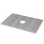VEVOR Shower Rim Set, 1219 x 1828 mm Shower Tray Set with 160 mm Central Drain, Lightweight EPS Shower Installation Sets with 2 Waterproof Sheets, Shower Tray Tilt Bars Suitable for Bathrooms