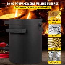 VEVOR Forja de Propano 0-350 psi Horno De Fusión Placa Laminada en Frío 10KG 10min Kit de Horno de Fundición de Metales para Bricolaje Fábricas