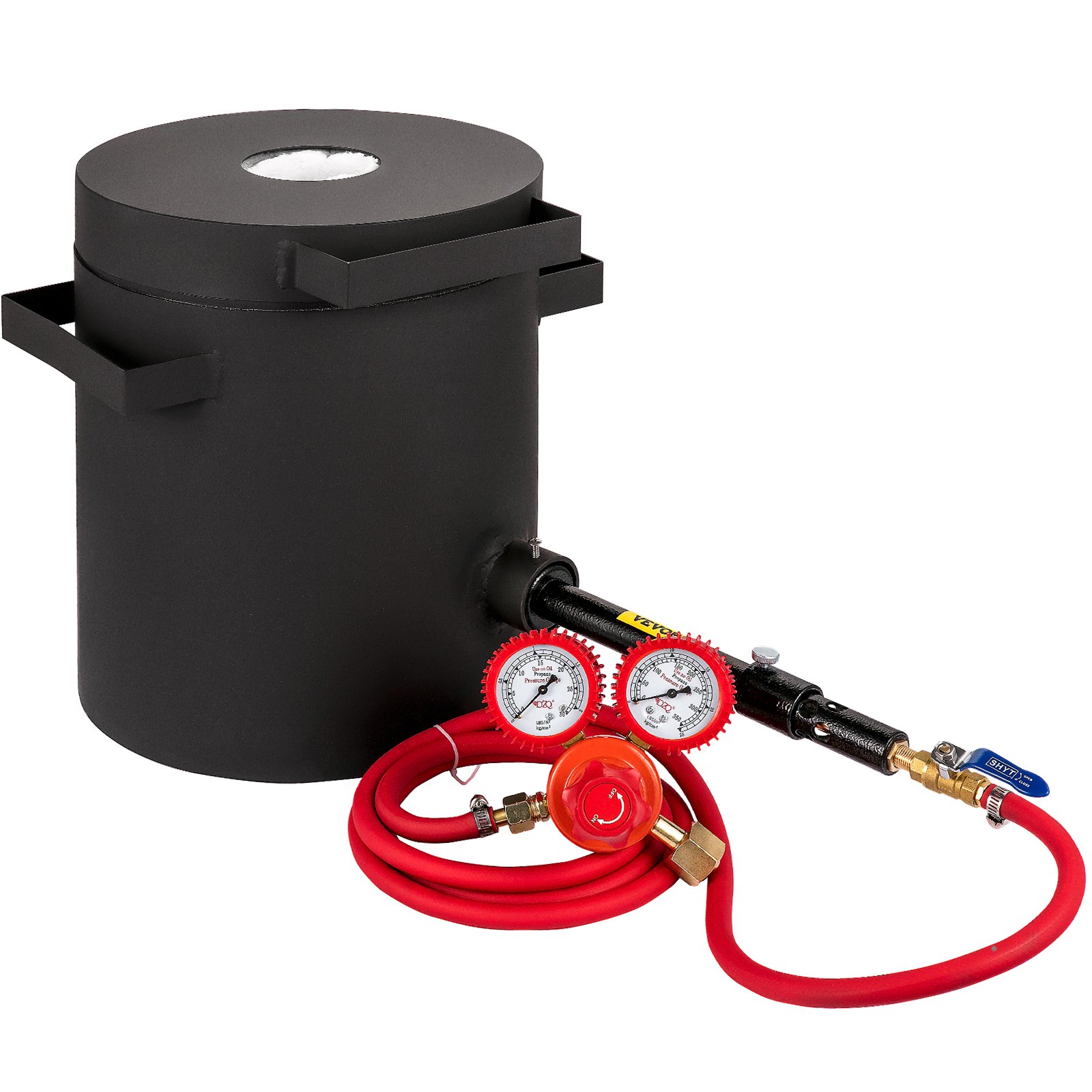 VEVOR Forja de Propano 0-350 psi Horno de Fundición Placa Laminada en Frío 10KG 10min Kit de Horno de Fundición de Metales para Bricolaje, Fábricas de Procesamiento de Joyas, Joyerías, Lavado de Oro