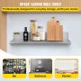 VEVOR Estantería de Pared de Acero Inoxidable Estante Flotante de Cocina 76 x 22 x 8,5 cm Repisas de Pared 2 Piezas Capacidad de Carga de 20 kg Estante Mural para Cocina Acabado de Pulido Cepillado