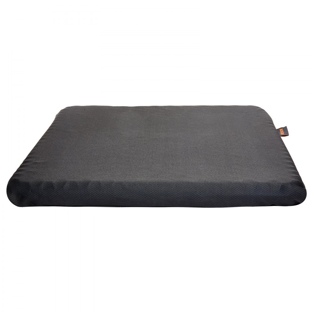 VEVOR Cojín de Asiento 435x330x83 mm de Gel Refrescante para Aliviar la Presión, Suave y Transpirable, Ligero y Portátil, con Funda Extraíble de Poliéster para Viajes, Oficina, Coche, Avión, Negro