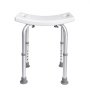 VEVOR Asiento de Ducha Antideslizante Altura Ajustable 360-485 mm Taburete de Ducha Carga de 158,8 kg Silla de Ducha de Aluminio y PE, Ayuda para Ducha para Personas Mayores, Mujeres Embarazadas, Baño