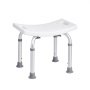 VEVOR Asiento de Ducha Antideslizante Altura Ajustable 360-485 mm Taburete de Ducha Carga de 158,8 kg Silla de Ducha de Aluminio y PE, Ayuda para Ducha para Personas Mayores, Mujeres Embarazadas, Baño