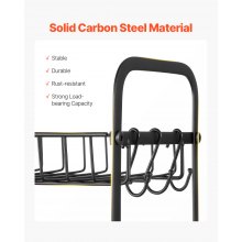 VEVOR Organizador de Barra de Café de 2 Niveles 12 Ganchos 322 x 172 x 356 mm