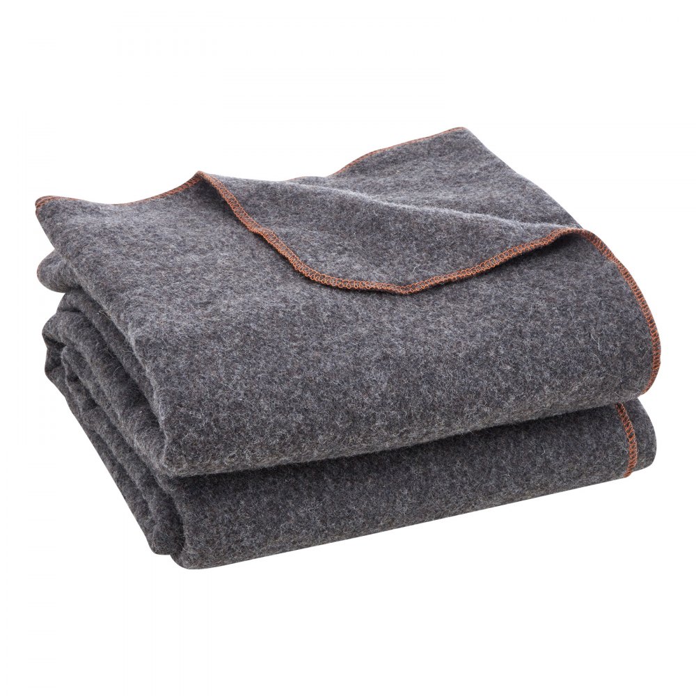 VEVOR Camping Blanket 1.62x2.23m, Wool Blanket, Large Warm Stadium Blanket, Waterproof and Windproof, Flame Retardant, Ideal for Outdoors, Picnics, Hiking, Sporting Events, Travel, (80% Wool), Light Grey