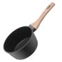 VEVOR Cacerola 1,42 L con Tapa de Vidrio Templado, para Sopa y Verduras con Asa Extraíble, de Aleación de Aluminio, Fácil de Limpiar, con Revestimiento Antiadherente, Negro, 330 x 170 x 130 mm