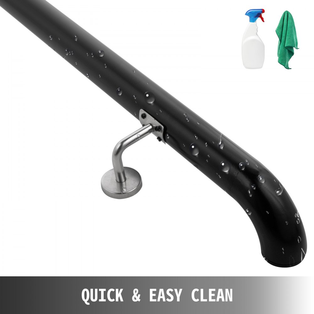 Pasamanos De Escaleras, Barandilla De Escalera De Aluminio Longitud De 91,4 Cm