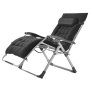 VEVOR Zero Gravity Chair, 84 cm Zero Gravity Recliner for Indoor and Outdoor Use, Adjustable Anti-Gravity Chair with Cushion, Headrest, Footrest and Cup Holder, 227 kg, Black