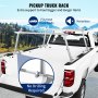 VEVOR Portaequipajes para Coche de Aluminio Barras Transversales Universales Carga de 362,9 kg Portaequipajes para Camiones 1,8 x 0,71 x 0,2 m con 4 Abrazaderas Longitud Ajustable de 900-1870 mm Plata
