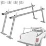 VEVOR Portaequipajes para Coche de Aluminio Barras Transversales Universales Carga de 362,9 kg Portaequipajes para Camiones 1,8 x 0,71 x 0,2 m con 4 Abrazaderas Longitud Ajustable de 900-1870 mm Plata