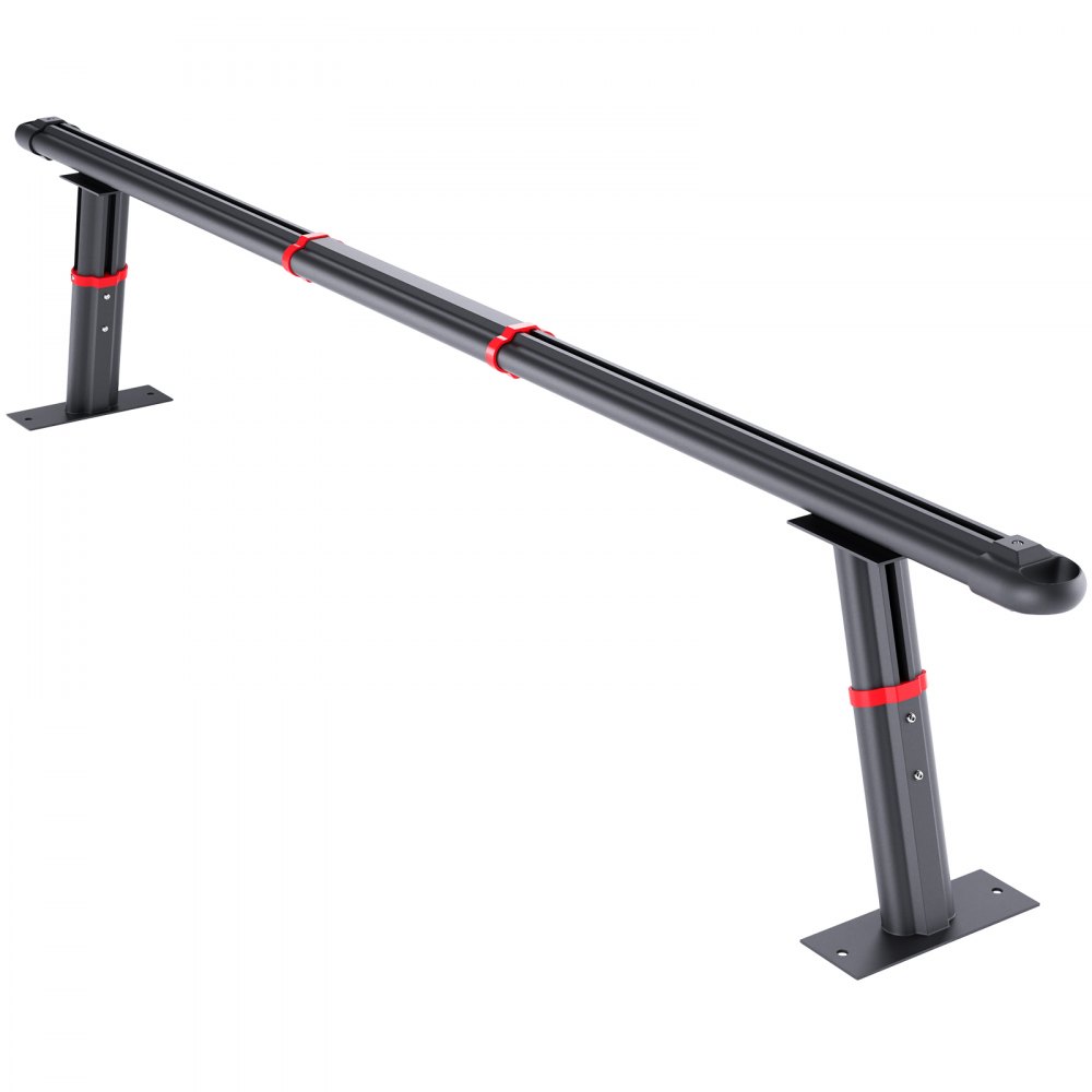 VEVOR Portaequipajes para Coche de Aluminio Barras Transversales Universales Carga de 362,9kg Portaequipajes para Camiones 1,8x0,36x0,2 m con Juego de Herramientas Longitud Ajustable 600-1600 mm Negro