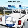 VEVOR Portaequipajes para Coche de Aluminio Barras Transversales Universales Carga de 362,9 kg Portaequipajes para Camiones 1,8 x 0,66 x 0,2 m con 4 Abrazaderas Longitud Ajustable de 430-1560 mm Plata