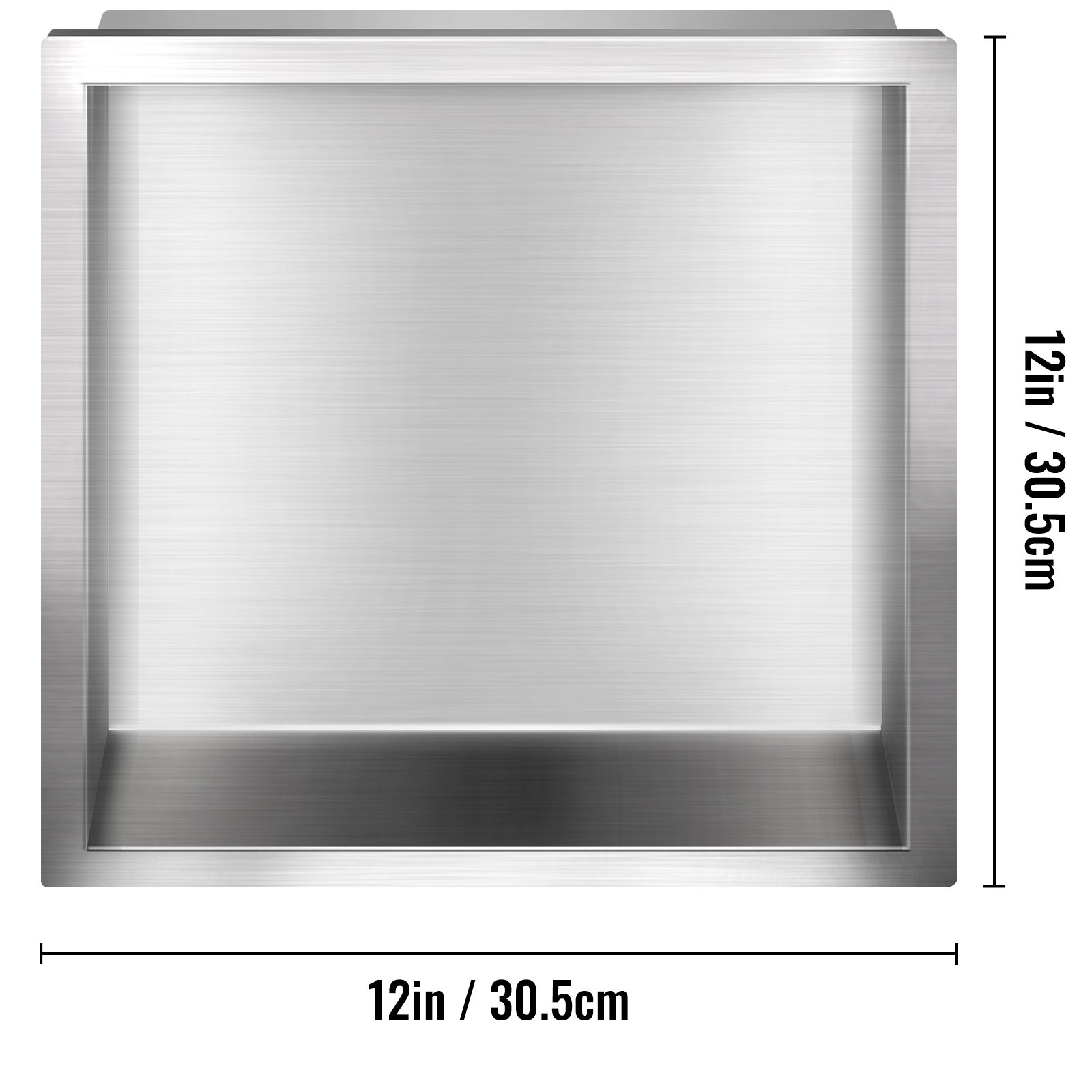 Vevor Nicho De Ducha Empotrado 30,5 X 30,5 X 10,2 Cm Nicho Baño Acero Inoxidable