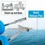 VEVOR Rueda de lanzamiento de barco inflable de acero inoxidable, carga 300 libras, para botes, playa