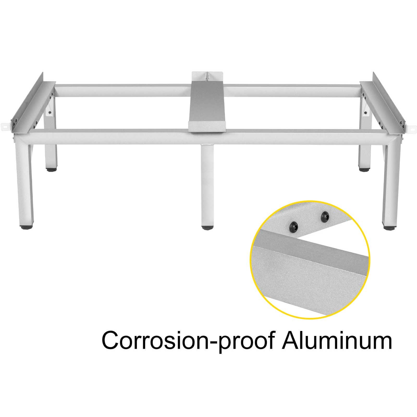 Vevor Pedestal Para Lavadora Aluminio 150kg Soporte Elevador 124,6 X 61 X 34,3cm