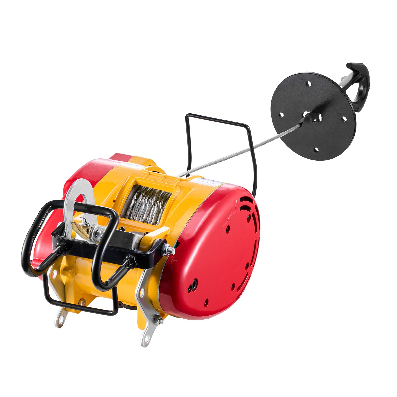 VEVOR 1800 W 2 en 1 Cabrestante Eléctrico con Cable y Control Remoto Inalámbrico, Capacidad de Elevación 500 kg, Altura de Elevación 30 m Velocidad de Elevación de 11 m/min para Elevación y Remolque