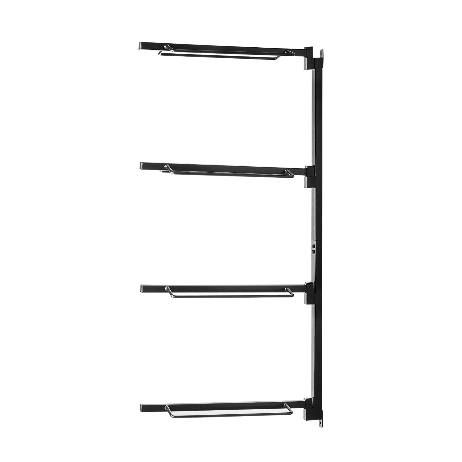 VEVOR Soporte de Pared para Sillín de Caballo 609 x 177 x 1320 mm Soporte para Sillín Resistente de 4 Niveles Soporte para Mantas y Almohadillas para Caballos para Organizar el Cuarto de Aperos, Negro