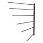 VEVOR Wall-Mounted Saddle Rack, Swivel Saddle Stand with 6 Tiers, Space-Saving Stand for Horse Pads and Blankets for Organizing the Tack Room, Stable Supplies Trailer Accessories