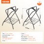 VEVOR 2 PCS Soporte Plegable para Sillín de Caballo de 71 x 48 x 95 cm, Negro