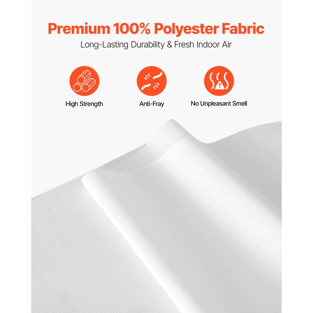 VEVOR Persianas de Panel Riel Extensible Ancho de 116-218 cm Paneles Recortables Alto de 243 cm Verticales para Puertas Correderas, Puertas de Patio, Separadores de Ambientes, Ventanas, Blanco