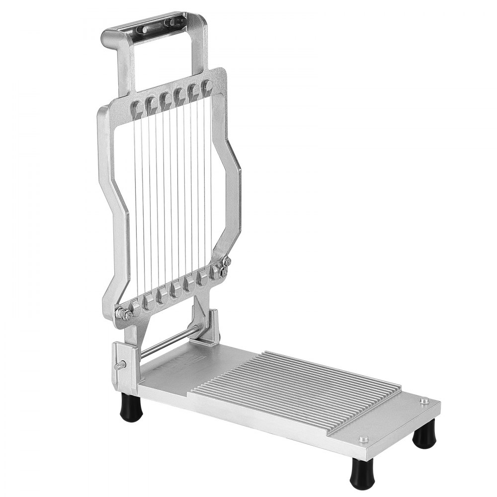 Cortador de queso VEVOR con alambre, cuchilla para cortar mantequilla y queso de 0,39" y 0,78", alambre para cortar queso desmontable, cortador de queso comercial de aleación de aluminio con alambre de acero inoxidable 316, para cocina