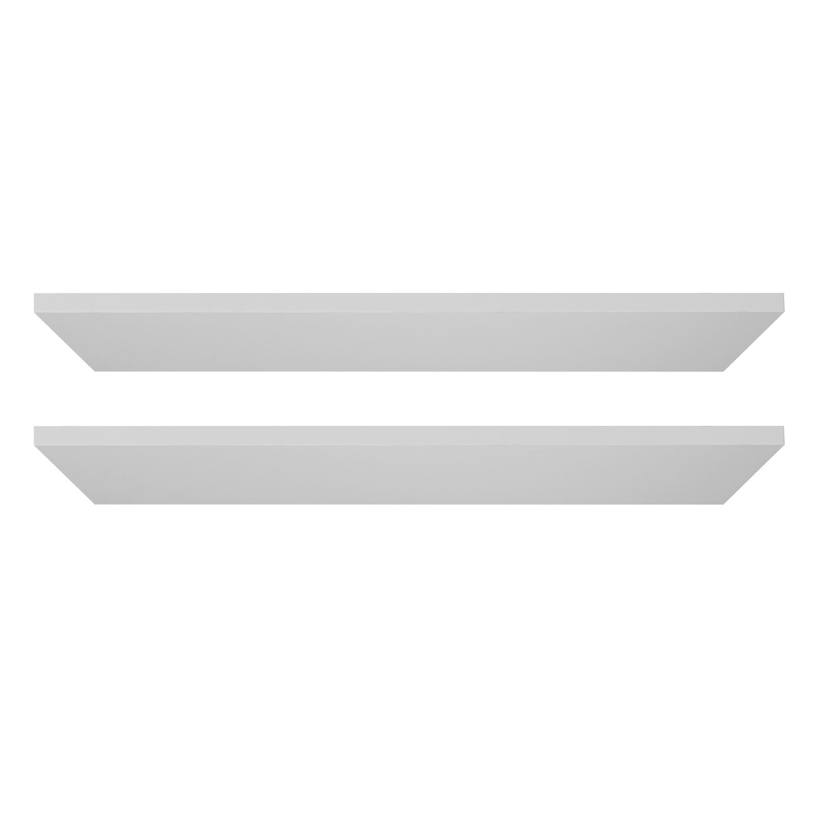 VEVOR Melamine Shelves, 2 Piece, Wooden Cabinet Shelves Cut to Size for Closet System, Replacement Cabinet Shelf, Versatile Use Wardrobe Board for Closets, Cabinets, or any custom Shelving Needs