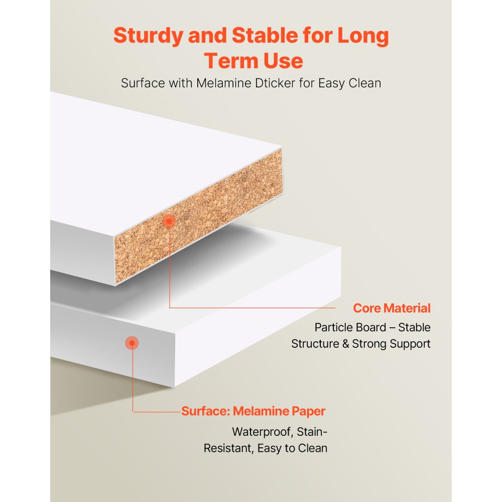 VEVOR Perchero Ajustable de Madera de 3 Cajones, Organizador de Armario con 4 Barras Extensibles 575-1020 mm, Sistema de Armario para Vestidores, Carga 362,7 kg, 1670–2560 x 379 x 2057 mm, Blanco