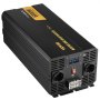 VEVOR Inverter, 6000 W, Modified Sine Wave Inverter DC 12 V to AC 230 V Car Converter with LCD Display, Remote Control, LED Indicators, EU Sockets, Inverter for Car, Motorhome, Truck, Boat, Travel, Camping