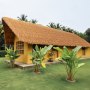 VEVOR Techo de Paja Artificial 40 x 100 cm, Estilo Mexicano, para Faldón de Bar Tiki, Impermeable e Ignífugo, Ideal para Patio, Piscina, Playa, Decoración de Fiestas Hawaianas, Natural y Realista