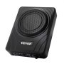 VEVOR Subwoofer para Debajo del Asiento para Automóvil 203 mm 300 W Altavoz Compacto para Coche Amplificador Incorporado Entrada de Nivel Alto Bajo Controlador de Volumen Control Remoto con Cable