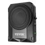 VEVOR Under-Seat Car Subwoofer 400W 254mm Slim Car Subwoofer with Power Supply, Subsystem with Built-in Amplifier, High/Low Level Input and Volume Control for SUVs and Trucks