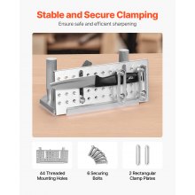 VEVOR Plantilla de Cuchillo para Amoladora de Banda Ángulo Ajustable de 85°-115° con 2 Asas Localizador de Afilador Largo de 195 mm para Lijadoras de Banda, Amoladoras de Banco, Máquinas de Afilar