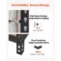 VEVOR Estantería Almacenaje Metálica de 5 Niveles 923 x 309 x 1813 mm, Estantería Multiusos Altura Ajustable, Capacidad 1360 kg en Total con Estructura de Acero para Garaje Sótano Trastero Dormitorio
