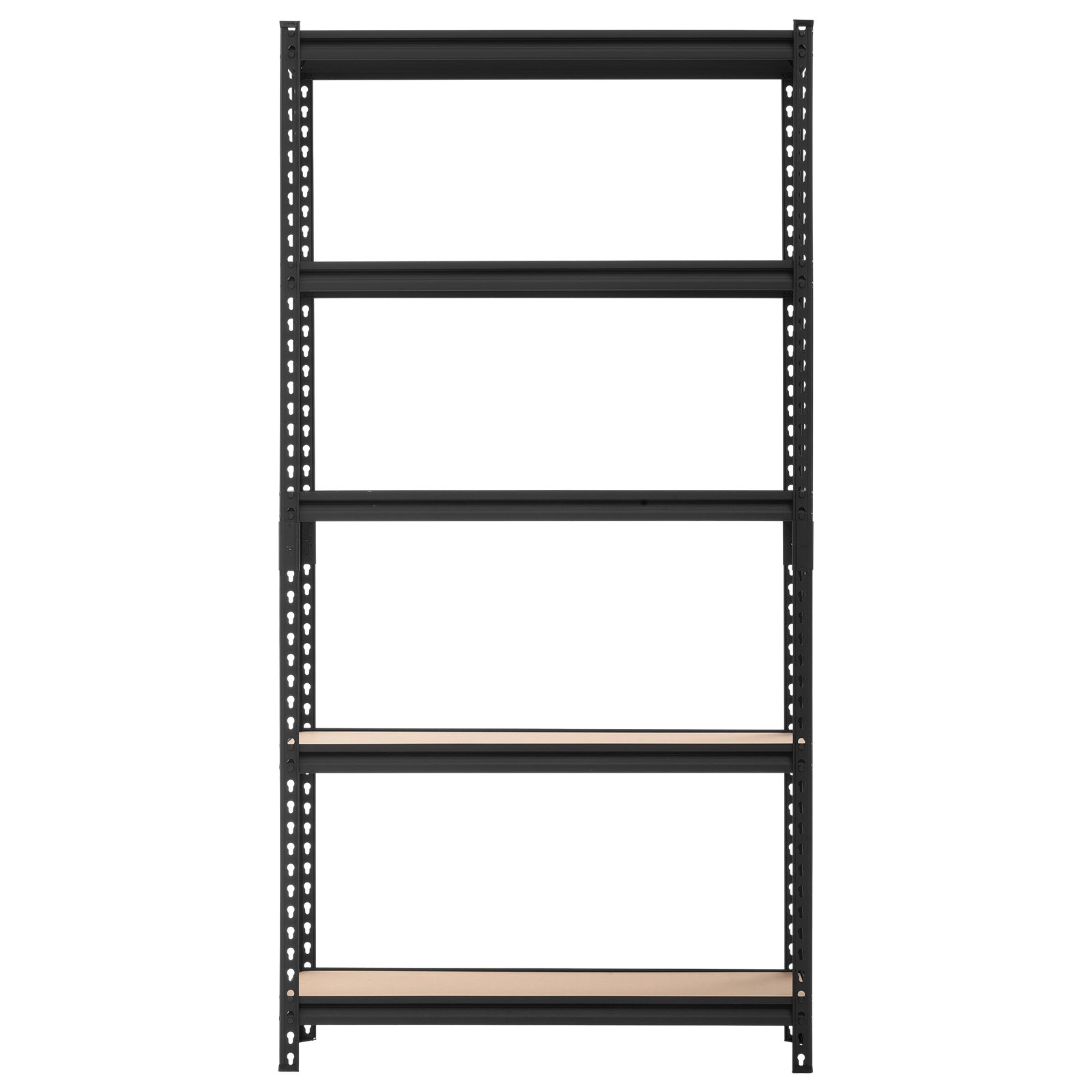 VEVOR Estantería Almacenaje Metálica de 5 Niveles 923 x 309 x 1813 mm, Estantería Multiusos Altura Ajustable, Capacidad 1360 kg en Total con Estructura de Acero para Garaje Sótano Trastero Dormitorio
