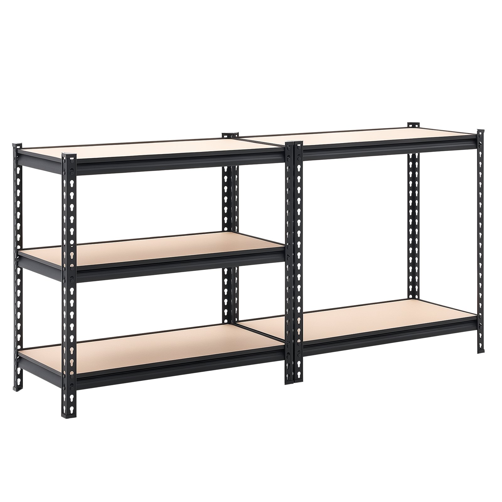 VEVOR Estantería Almacenaje Metálica de 5 Niveles 822 x 415 x 1594 mm, Estantería Multiusos Altura Ajustable, Capacidad de 907 kg en Total con Estructura de Acero para Trastero Garaje Cocina Baño